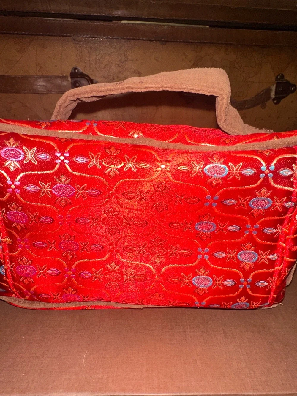 Y2K Stephanie Johnson Travel Organizer Asian-Embroidered Cosmetic Case